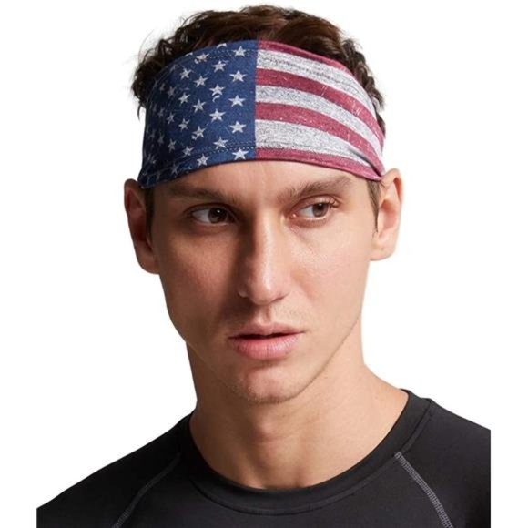 Mens Headband - Sweat Head Bands for Football, Gym, Exercise, Workout, Running